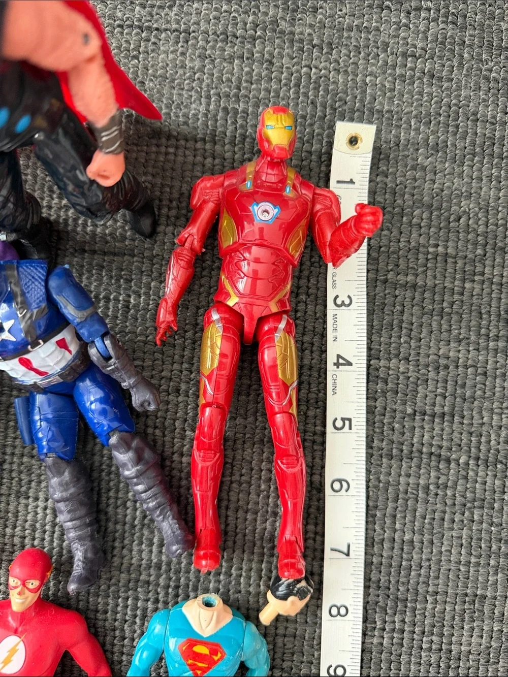 Lot of DC & Marvel Action Figures